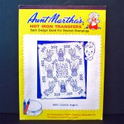 Aunt Marthas Little Angels Baby Quilt Embroidery Transfer Pattern Sealed