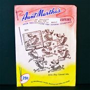 Aunt Marthas Gay Colonial Miss Embroidery Transfers Sealed