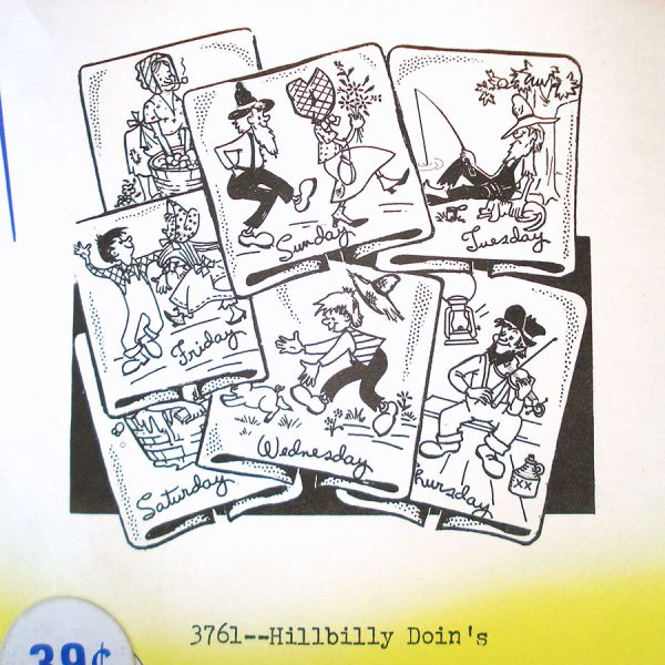 Aunt Marthas Hillbilly Doin's Embroidery Transfer Patterns #2