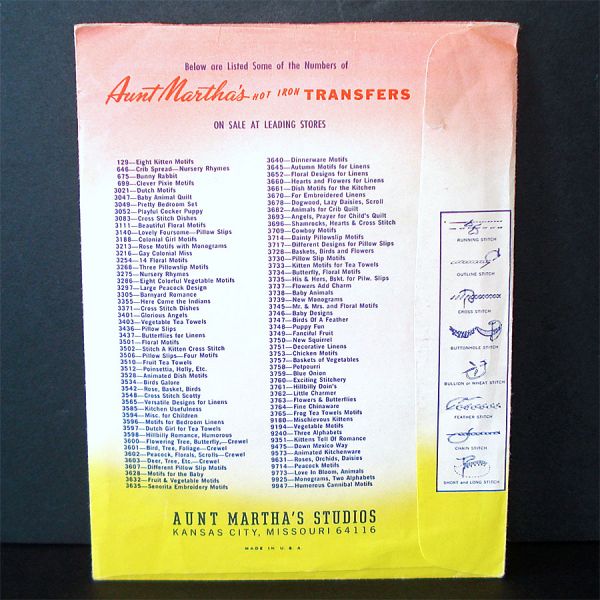 Aunt Marthas Hillbilly Doin's Embroidery Transfer Patterns #3