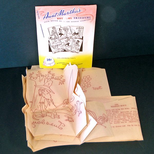 Aunt Marthas Hillbilly Doin's Embroidery Transfer Patterns #4