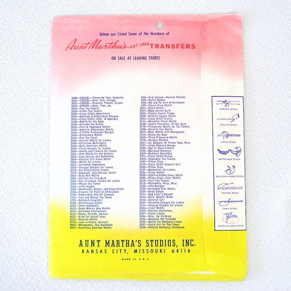 Aunt Marthas Mexican Girl Designs Embroidery Transfer Patterns #3