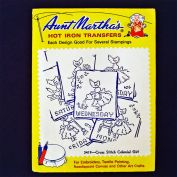 Aunt Marthas Sunbonnet Sue Cross Stitch Transfer Patterns Sealed
