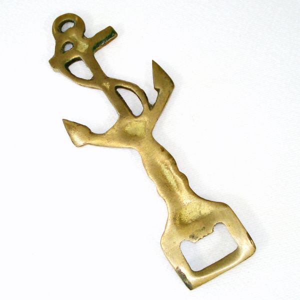 Solid Brass Ship's Anchor Bottle Opener #2