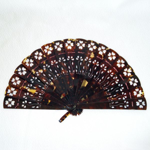 Celluloid Faux Tortoise Folding Hand Fan Plus 3 Others #2