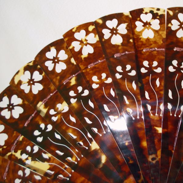 Celluloid Faux Tortoise Folding Hand Fan Plus 3 Others #3