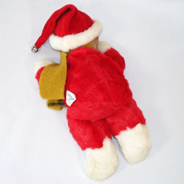 African American Knickerbocker Plush Baby Santa Christmas Doll #5