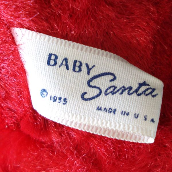 African American Knickerbocker Plush Baby Santa Christmas Doll #6