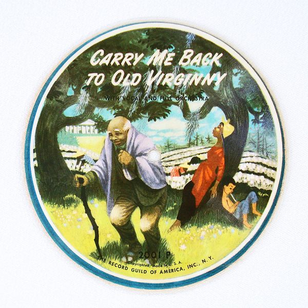 Child's Picture Disc Record, Blackface Minstrel Songs #2