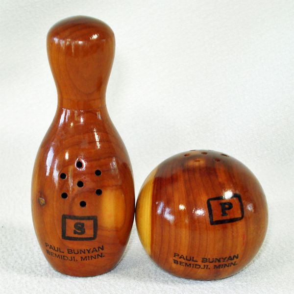 Bowling Ball Pin Wood Shakers Souvenir Bemidji Minnesota
