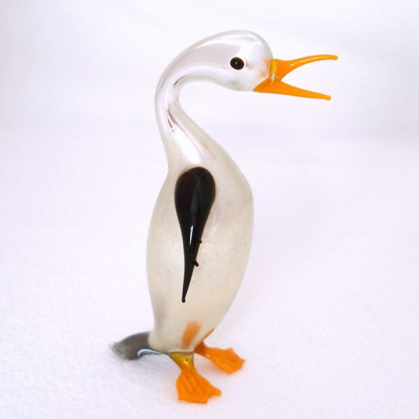 Blown German Mercury Art Glass Penguin 3 Inches