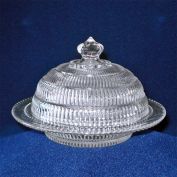 Hazel Atlas Beehive Round Dome Covered Butter Dish