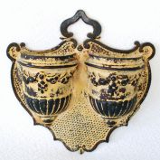 Antique Bradley & Hubbard 1868 Cast Iron Wall Mount Match Safe