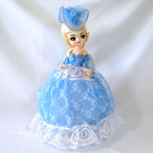 Bradley Style Big Eyes 1970s Boudoir Dresser Doll #2