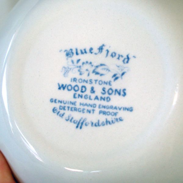 Blue Fjord Wood & Sons England 6 Fruit Bowls #3