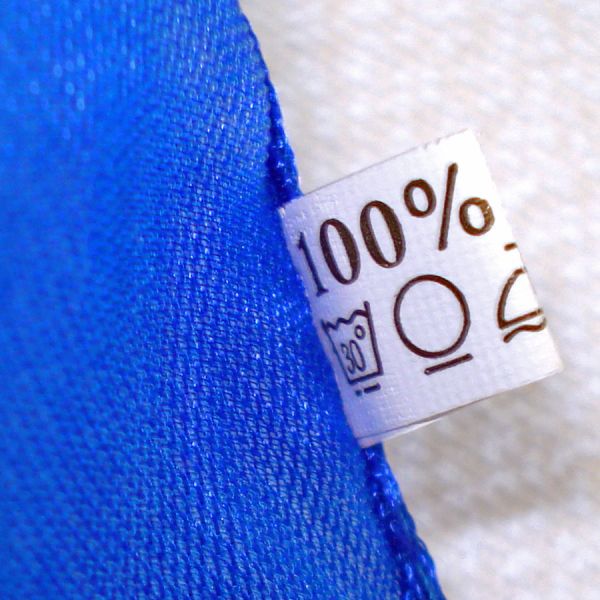 Royal Blue Floral Silk Scarf #3