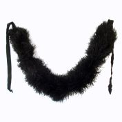 Black Ostrich Feather Vintage Boa Scarf or Collar