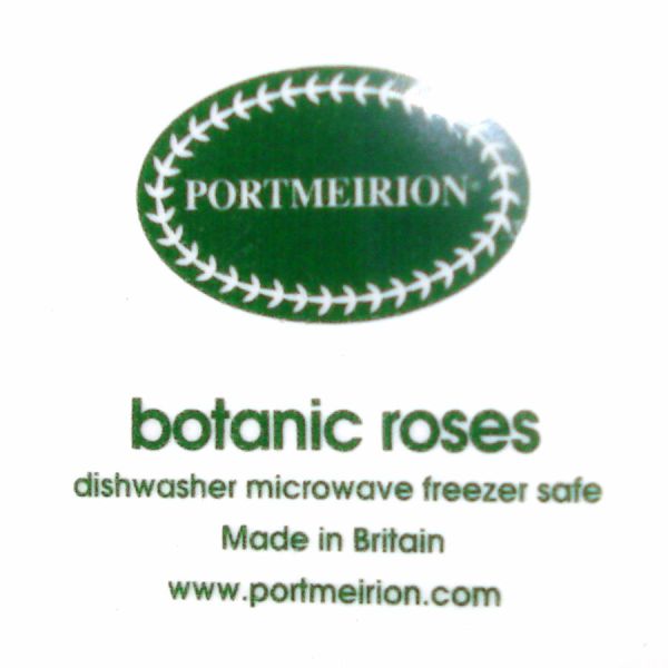 Portmeirion Botanic Roses 4 Oatmeal Cereal Bowls Mint #6