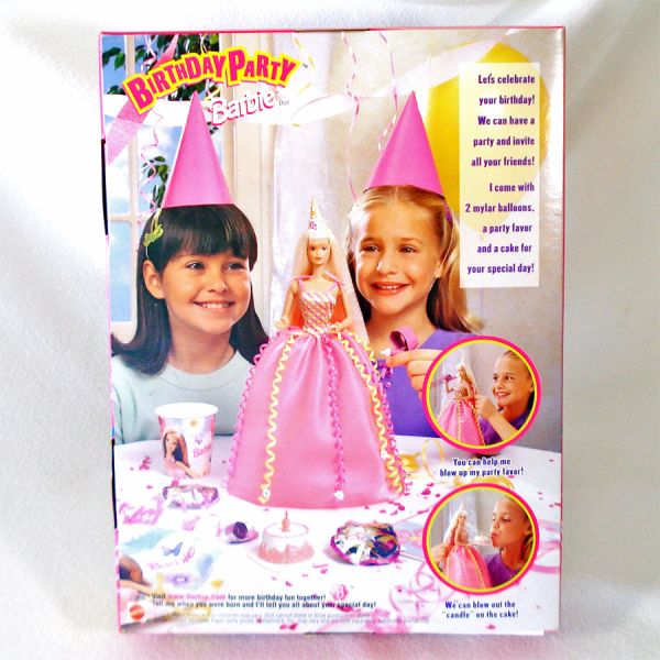 1998 Birthday Party Barbie Doll Mint in Box #3