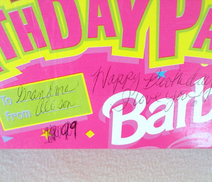 1998 Birthday Party Barbie Doll Mint in Box #4