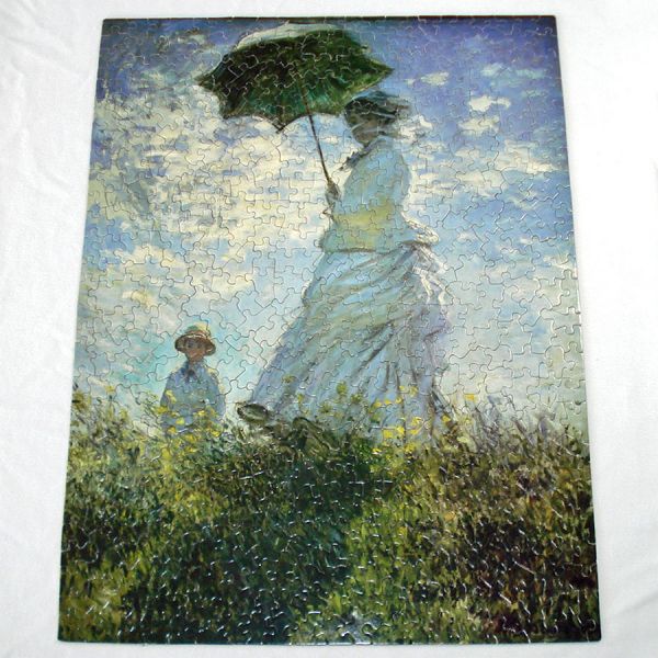 Monet Woman With Parasol Fine Art Jigsaw Puzzle Complete #2