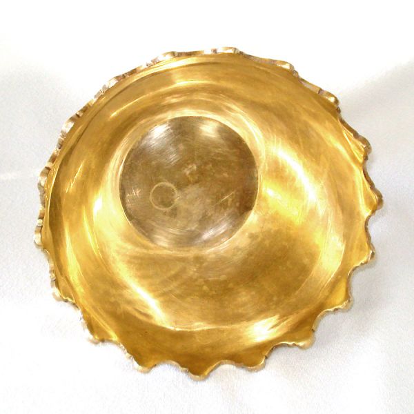 Brass Crown Rim 8 Inch Centerpiece Bowl #2