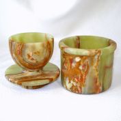 Marbled Onyx French Butter Bell Crock