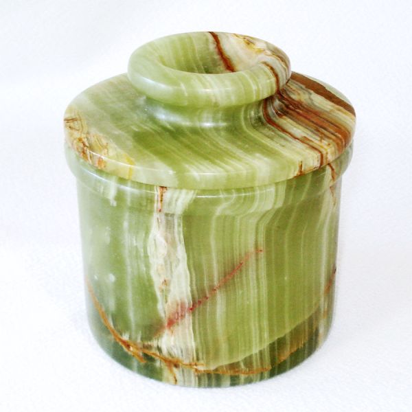Marbled Onyx French Butter Bell Crock #2