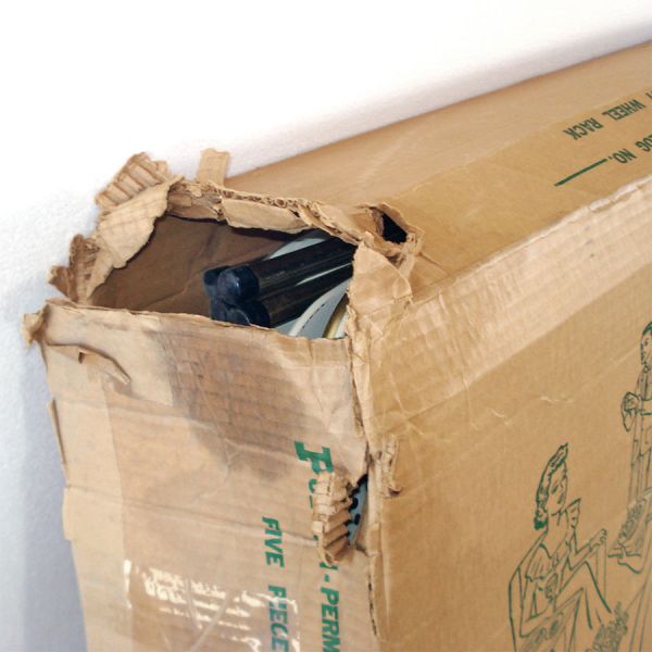 Poloron 1950s Geometric TV Trays Complete Set With Cart in Original Box #7