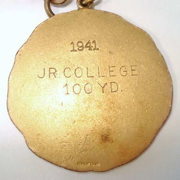 Agate Watch Fob With BYU Sports Medals 1935 - 1941 #4