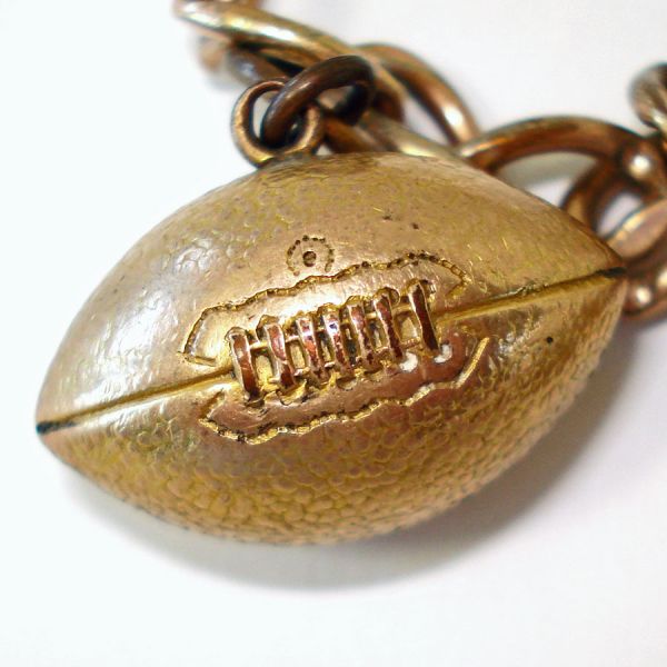Agate Watch Fob With BYU Sports Medals 1935 - 1941 #5