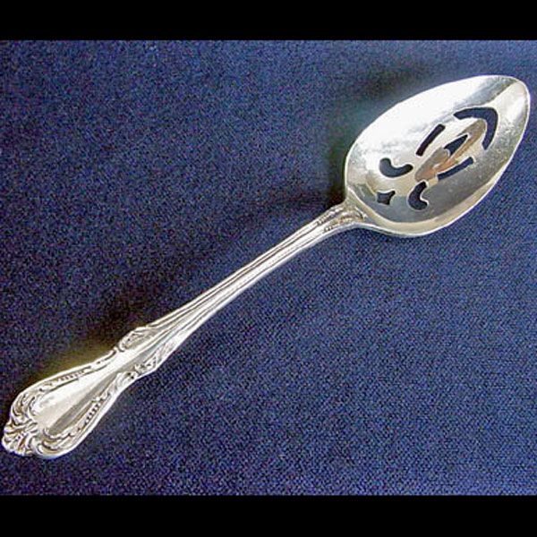 Chalice Oneida Wm A Rogers Silverplate Pierced Serving Spoon #2
