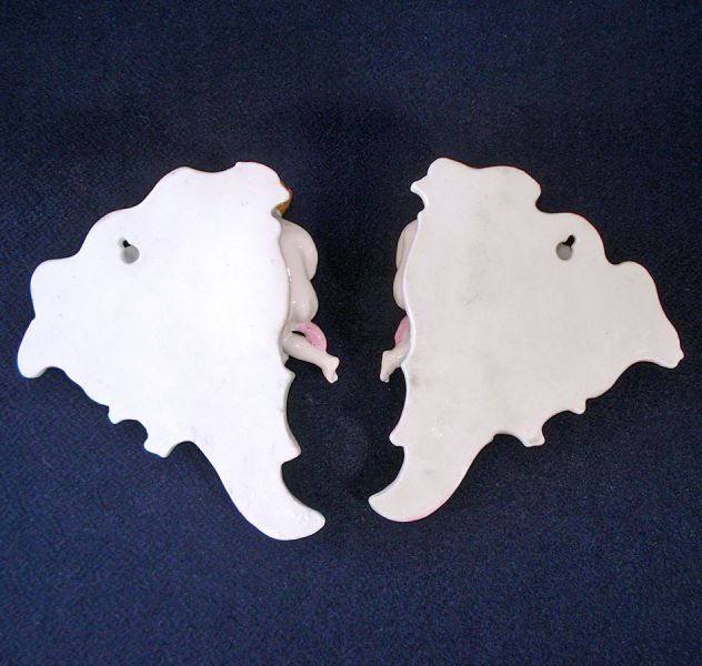 Lipper & Mann Romantic Cherub Wall Pocket Planters #2