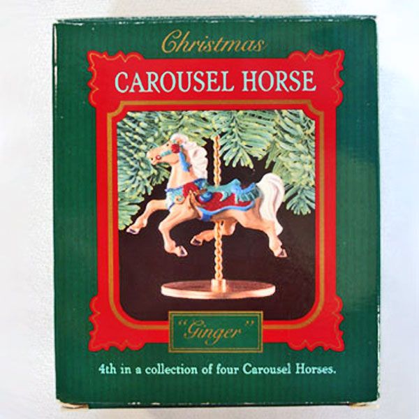 Hallmark 1989 Carousel Horse Christmas Ornament 4th in Series, Ginger