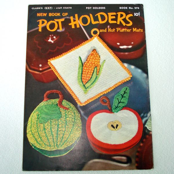 New Book of Pot Holders Crochet Pattern Booklet #2