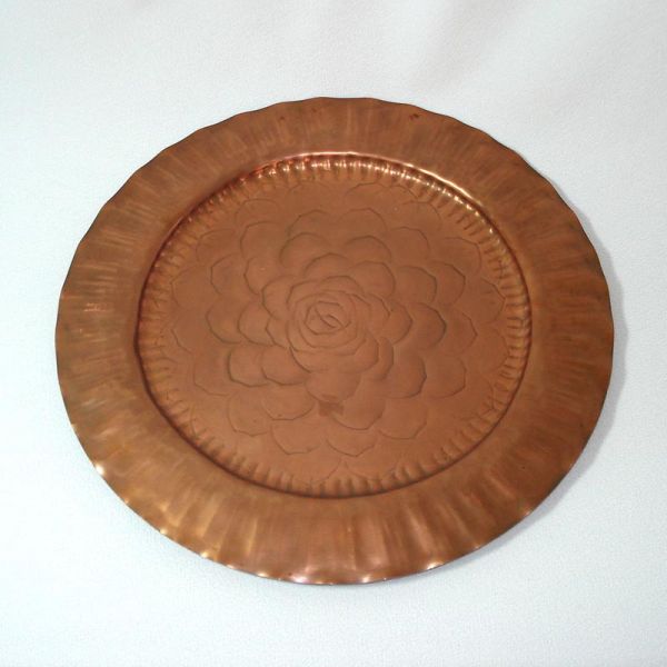 Craftsman Copper Arts and Crafts 12 Inch Charger Plate #2