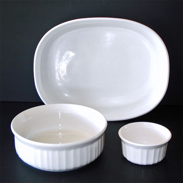 Corning Ware French White 3 Quart Covered Casserole With Extras #2