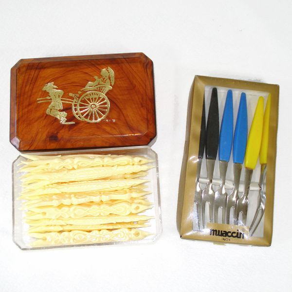 Assortment Mid Century Cocktail Party Hors d'Oeuvre Forks