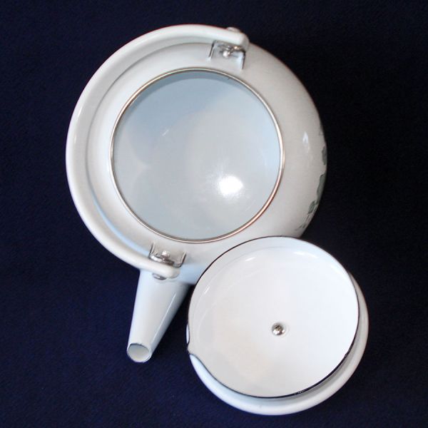 Callaway Ivy Enameled Metal Tea Kettle Mint Corning Corelle Go-With #3