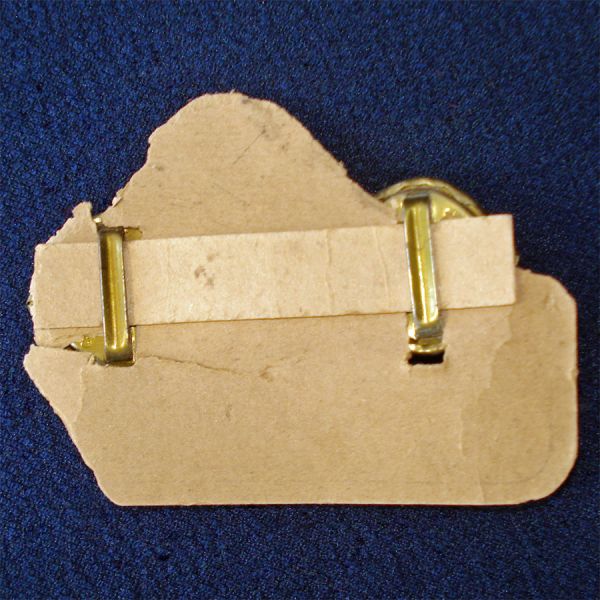 Art Deco Enameled Czech Belt Buckle Amber Gold Coloring #2