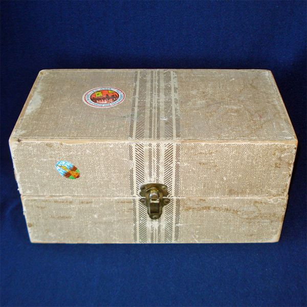 Wooden Doll Trunk Wardrobe Case 14 Inches Long #3