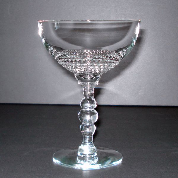 Duncan Miller Teardrop 4 Champagne Goblets Tear Drop #2