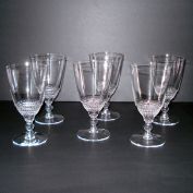 Duncan Miller Teardrop 6 Water Goblets Tear Drop