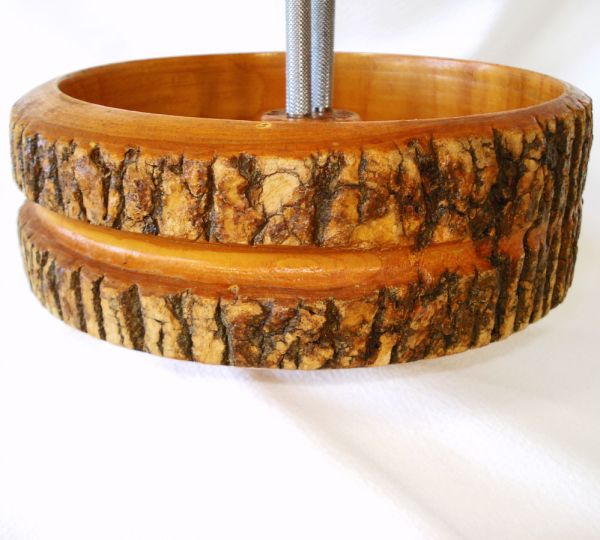 Ellwood Rustic Ware Tree Bark Wood Nut Bowl #2