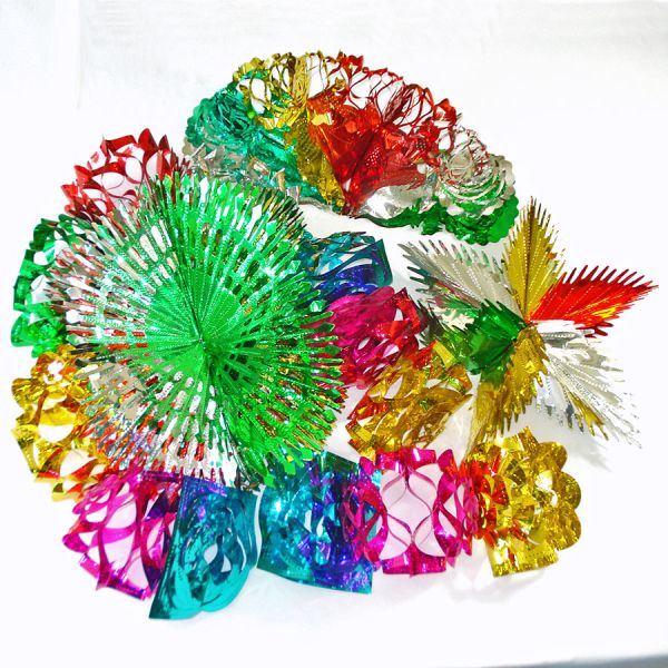 Lot Expanding Metallic Foil Party Decorations, Christmas New Years