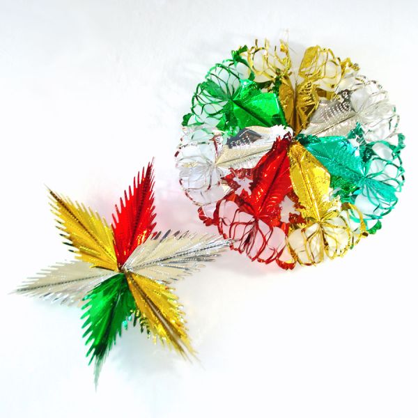 Lot Expanding Metallic Foil Party Decorations, Christmas New Years #2