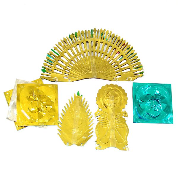 Lot Expanding Metallic Foil Party Decorations, Christmas New Years #5