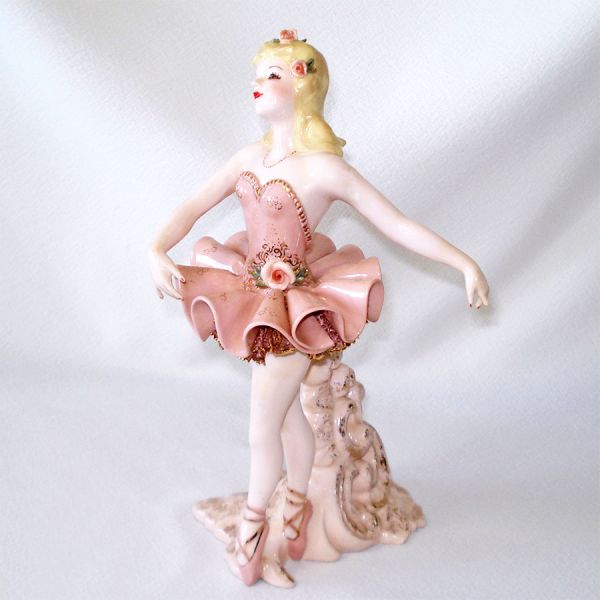 Exquisite Florence California Rare Adult Blonde Ballerina Figurine