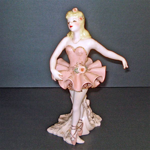 Exquisite Florence California Rare Adult Blonde Ballerina Figurine #3