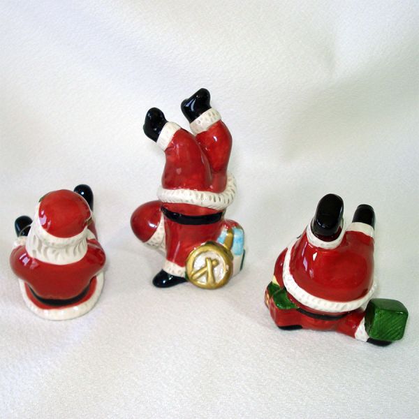 Fitz & Floyd Tumbling Santa Claus Figurines #2